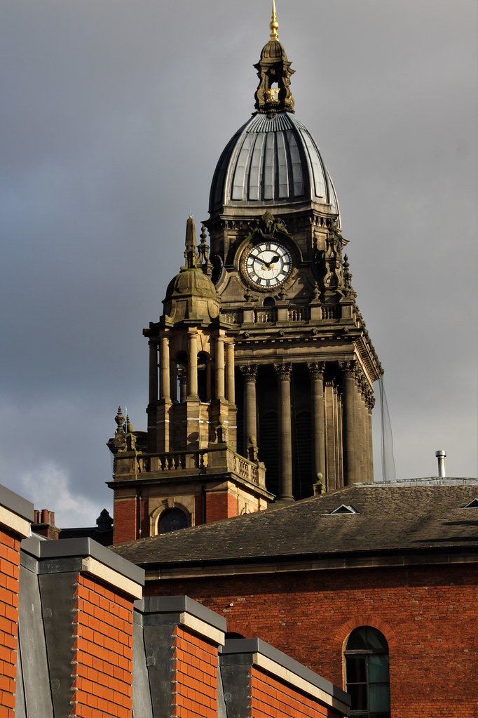 Leeds Town Hall, Leeds, West Yorkshire, England.