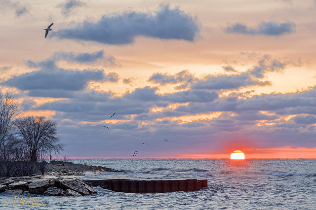 Sunrise over Lake Ontario - Kew Beach, Toronto