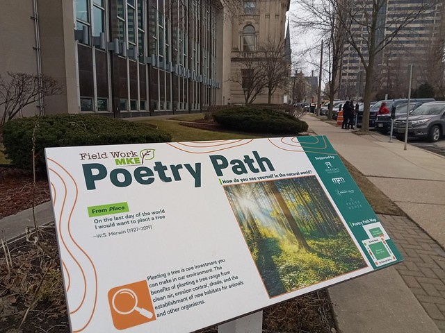 Poem, picture, and path marker