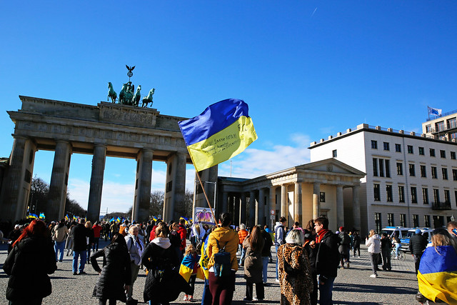 Kundgebung am 2. Jahrestag des russischen Kriegs vs. die Ukraine