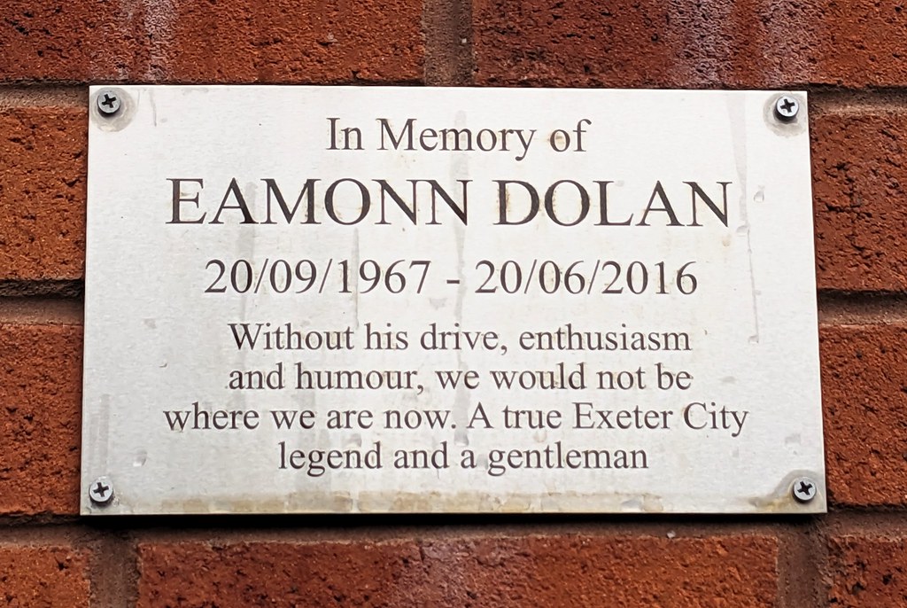 27.2. Plaque for Eamonn Dolan