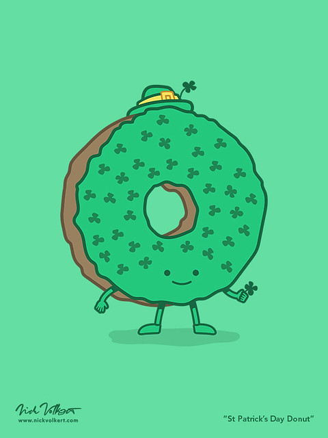 St Patrick's Day Donut