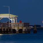 Snow Moon Rise at Ballast Point Park (4) Full Snow Moon Rising next to Ballast Point Pier in Tampa last night. 