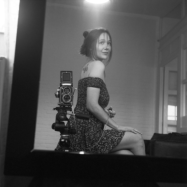 A Sunny Rolleiflex Selfie