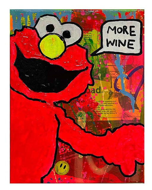 More Wine Painting by Barrie J Davies