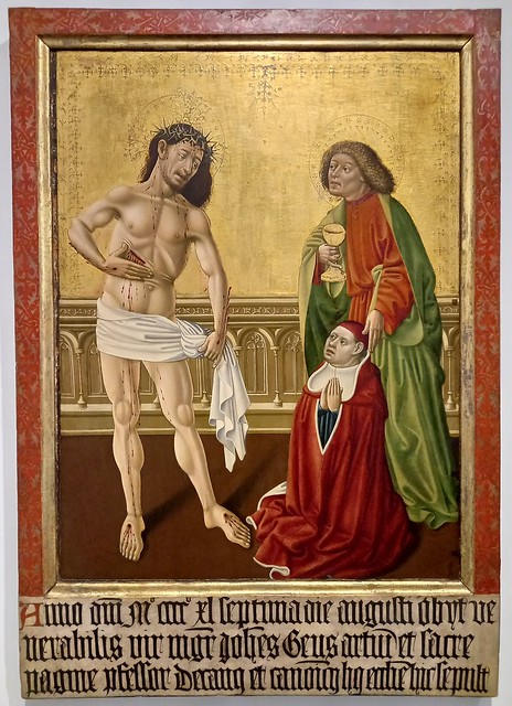 Master of the Albrecht Altar, Epitaph picture of Johannes Geus, Vienna, 1440