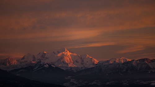 paysages landscapes nature naturaleza paisaje coucherdesoleil sunset puestadesol alpes alps europe europa france montagne mountain montaña montblanc