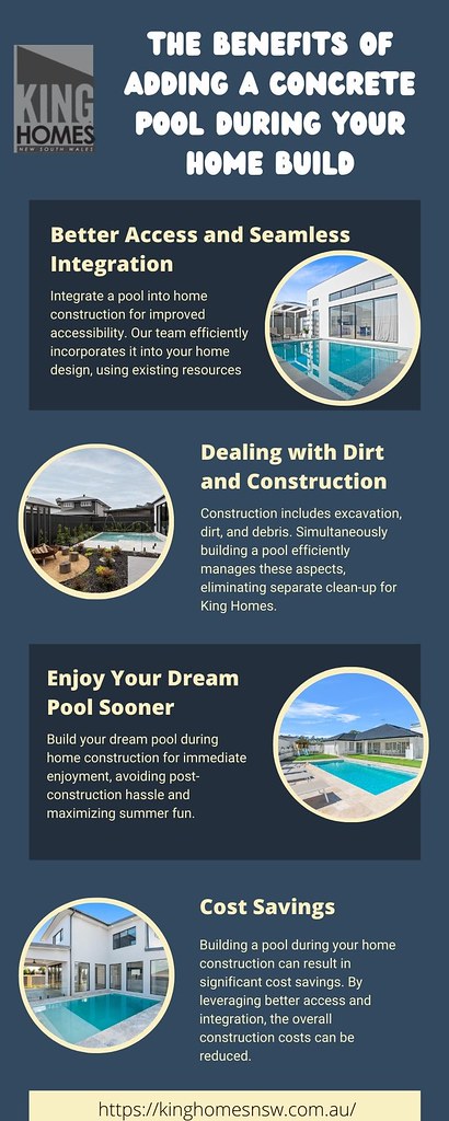 The Benefits of Adding a Concrete Pool during Your Home Build