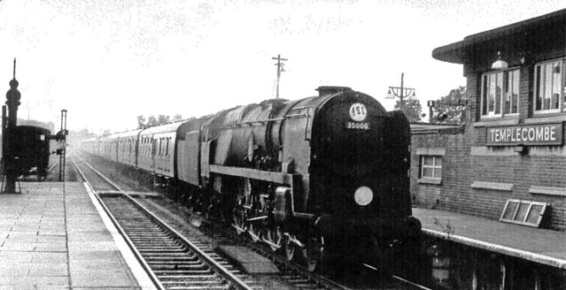 SR 35006 PENINISULAR & ORIENTAL S.N.CO up Exeter to Waterloo service Templecombe August 27th 1963