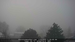 February 4, 2024 - Foggy scenes in Thornton. (ThorntonWeather.com)