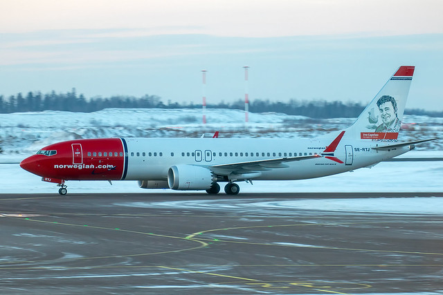 Norwegian Air Sweden - Boeing 737 Max 8 SE-RTJ @ Helsinki Vantaa