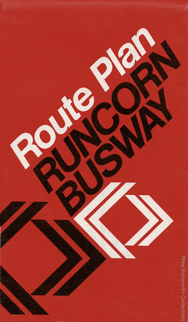 Route Plan : Runcorn Busway : Crosville Motor Services - Cheshire County Council - Runcorn Development Corporation : nd [c.1975]