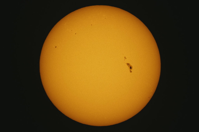 The Sun with Sunspot AR3590