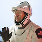 NASA’s SpaceX Crew-8 Final Launch Operations Rehearsal (NHQ202402260009) NASA astronaut Michael Barratt, wearing a SpaceX spacesuit, waves as he prepares to depart the Neil  A. Armstrong Operations and Checkout Building for Launch Complex 39A during a dress rehearsal prior to the Crew-8 mission launch, Monday, Feb. 26, 2024, at NASA’s Kennedy Space Center in Florida. NASA’s SpaceX Crew-8 mission is the eighth crew rotation mission of the SpaceX Dragon spacecraft and Falcon 9 rocket to the International Space Station as part of the agency’s Commercial Crew Program. NASA astronauts Barratt, Matthew Dominick, Jeanette Epps, and Roscosmos cosmonaut Alexander Grebenkin are scheduled to launch at 12:04 a.m. EST on Friday, March 1, from Launch Complex 39A at the Kennedy Space Center. Photo Credit: (NASA/Aubrey Gemignani)