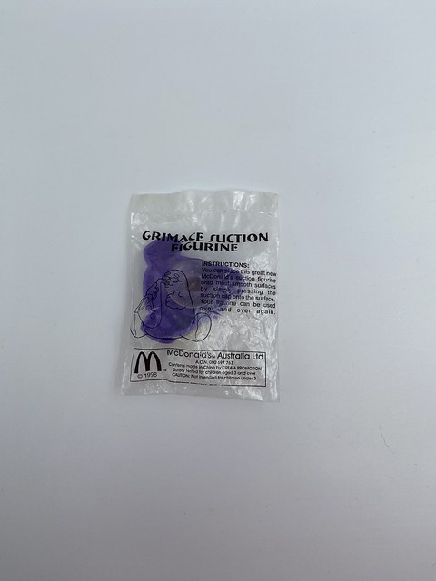 McDonald's Grimace Suction Figure - 1998