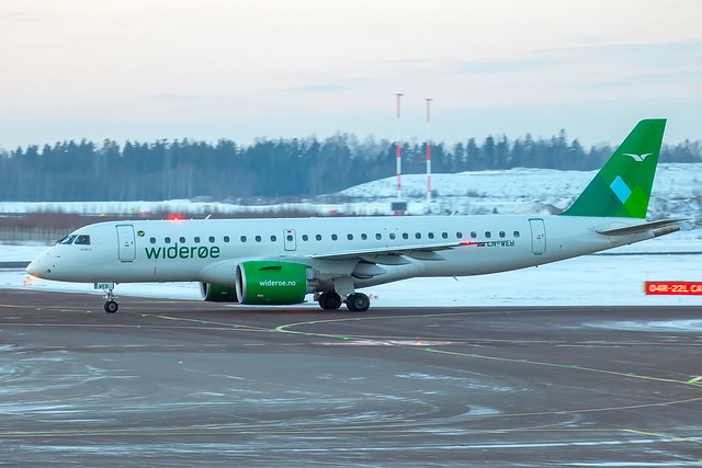 Wideroe - Embraer E190-E2 LN-WEB @ Helsinki Vantaa