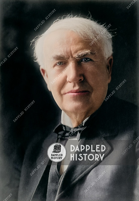 Portrait of Thomas Alva Edison. Circa 1900-1920. By Detroit Publishing Co., publisher.