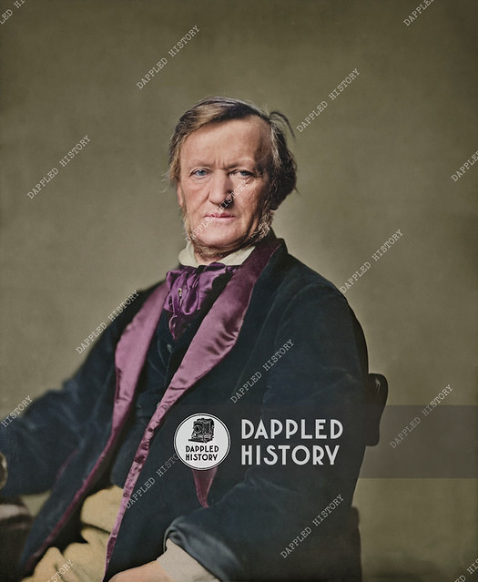 Portrait of Richard Wagner. Year: c. 1873 - 1883. By Franz Hanfstaengl.
