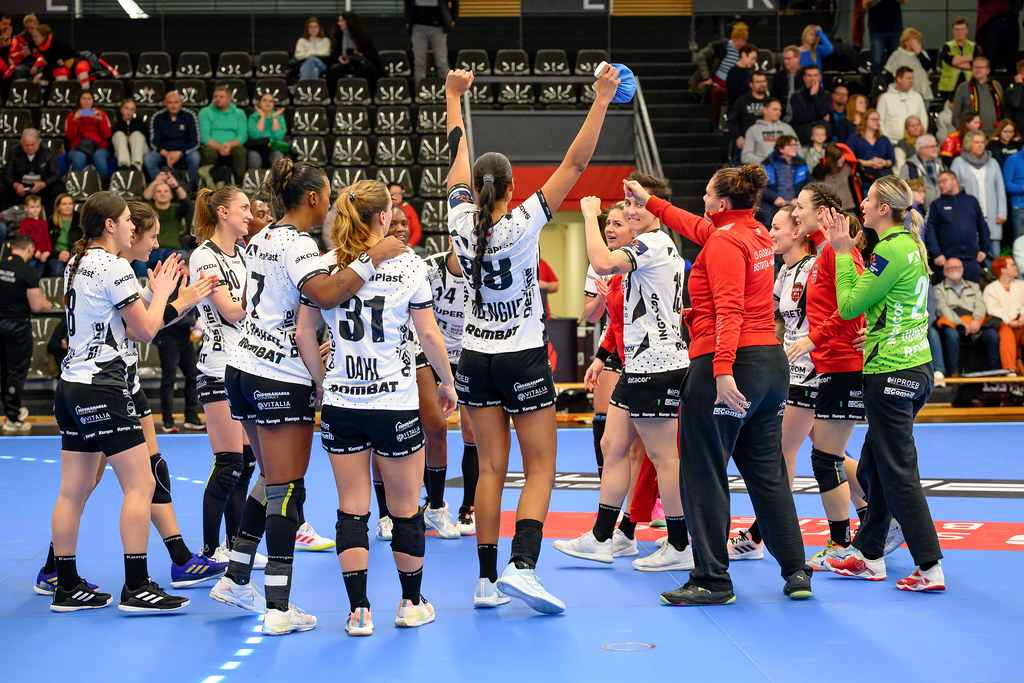 Elsenfeld , Germany 13.01.2024, Women handball game between HSG Bensheim/Auerbach vs CS Gloria 2018 BN (27 - 35) Count for EHF European League Women 2023-24 Group Phase