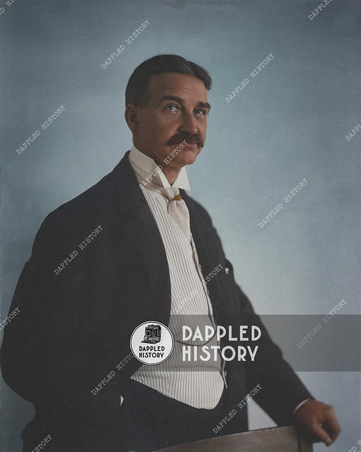 Portrait of Lyman Frank Baum. Year 1908. By Dana Hull.