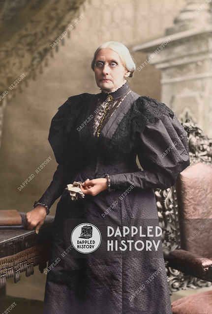 Susan B. Anthony, NY, 1898. Photographed by Theodore C. Marceau.