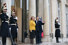 26.02.2024. Ministru prezidente Evika Siliņa piedalās Francijas prezidenta Emanuela Makrona rīkotā sanāksmē par atbalstu Ukrainai