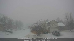 February 27, 2024 - The snow squall hits fast. (ThorntonWeather.com)