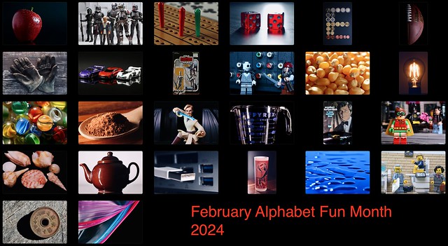 February Alphabet Fun Month 2024 collage