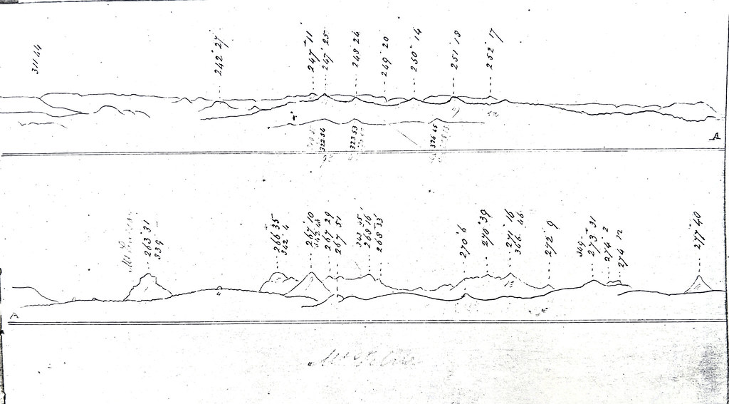 Sketch profiles from Mt Forbes (Mt Walker), ?1839