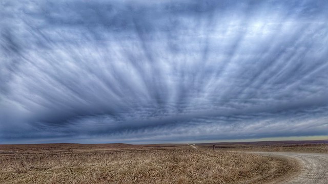 Unusual cloud formations over the Tallgrass Prairie