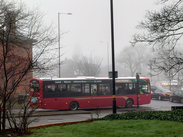 NX bus driver training in the fog