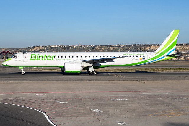 Binter Canarias E195-E2 EC-OEC