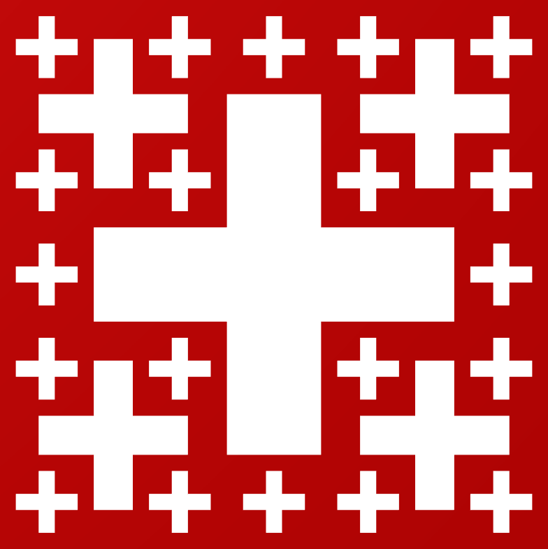 Swiss fractal flag