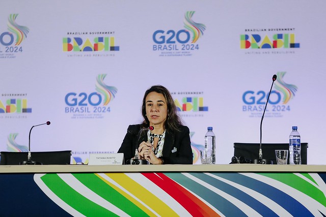 28/02/2024 - Briefing G20 com secretária de Assuntos Internacionais, Tatiana Rosito