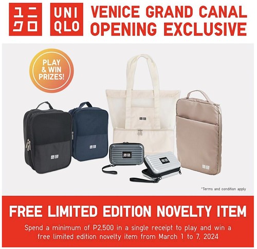UNIQLO Venice Grand Canal Limited Edition Novelty Items