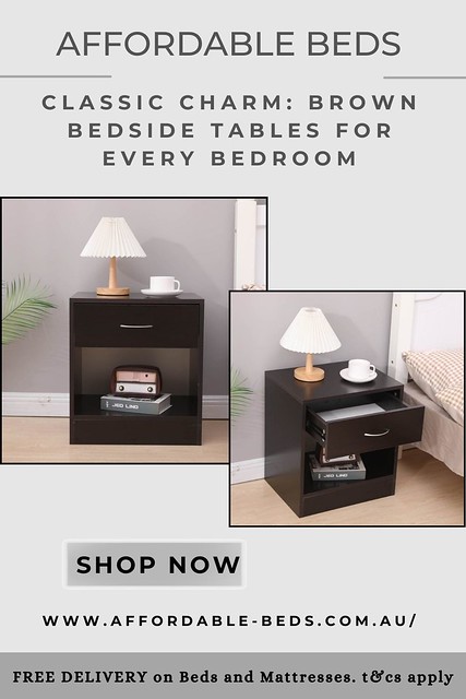 Classic Charm: Brown Bedside Tables for Every Bedroom