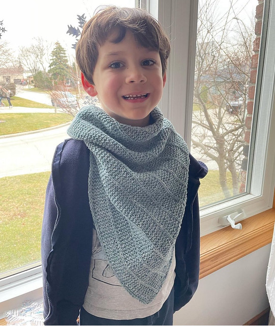 Victoria (manavictoria) knit a DRK Everyday Cowl for her son as well! Yarn is The Fibre Co. Arranmore Light.