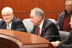 Rep. Piscopo participates in the Sportsmen's Caucus meeting.