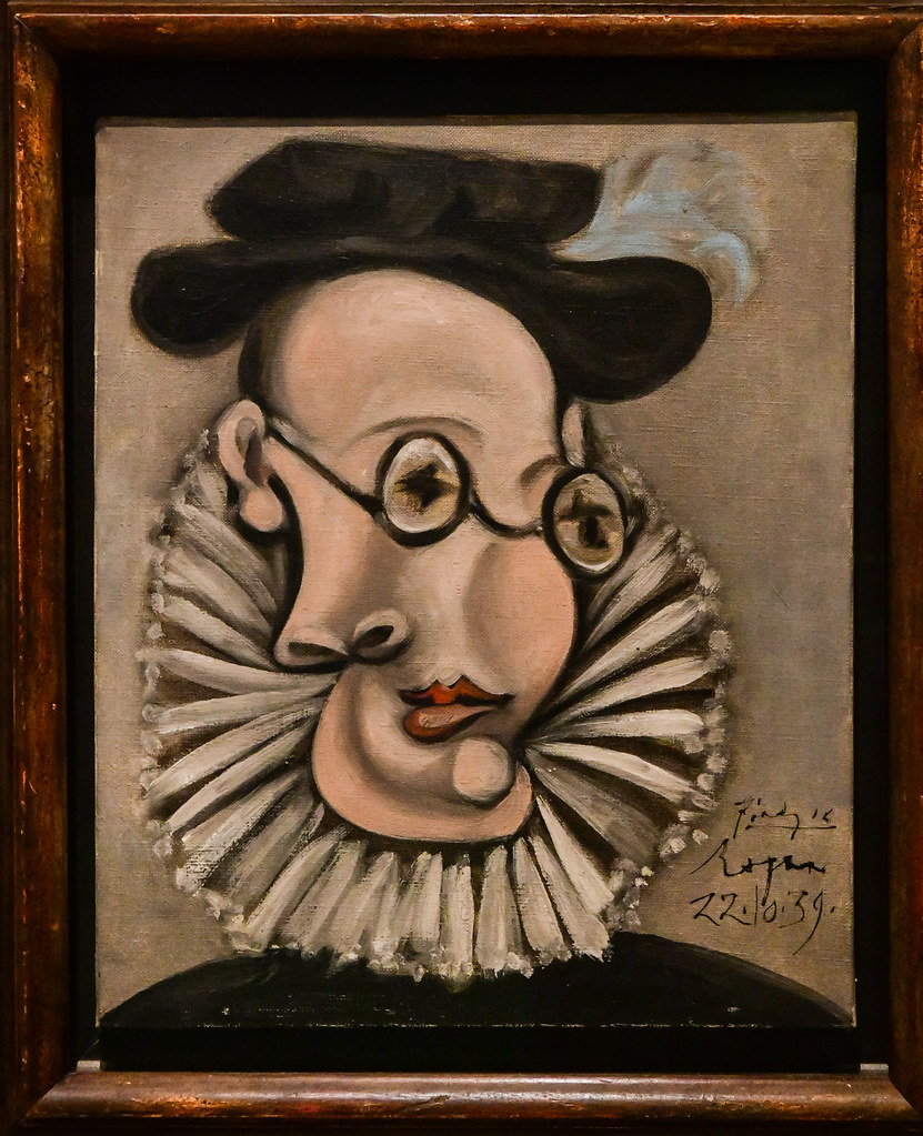 Jaume Sabartés (founder of the Museu Picasso) with Ruff and Bonnet, 1939 - The Picasso Museum Barcelona (http://www.museupicasso.bcn.cat/en)