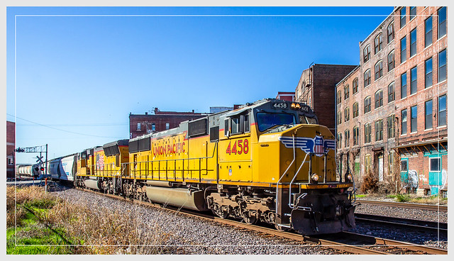 Union Pacific #4458 and #3869 in Kansas City