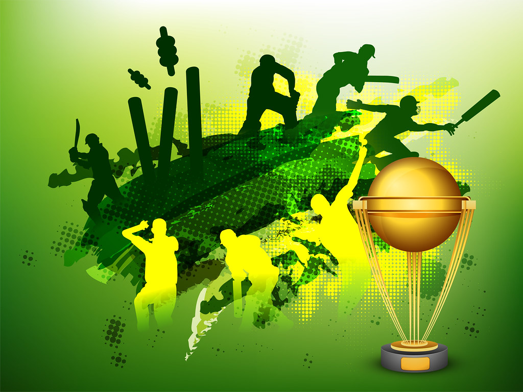 Creative Cricket Sports background.