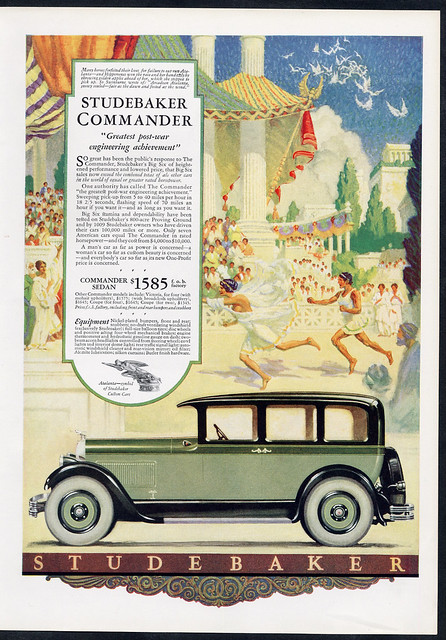 Magazine ad for the 1927 Studebaker Commander