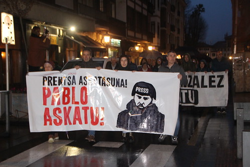 PABLO GONZALEZEN ALDEKO MANIFESTAZIOA