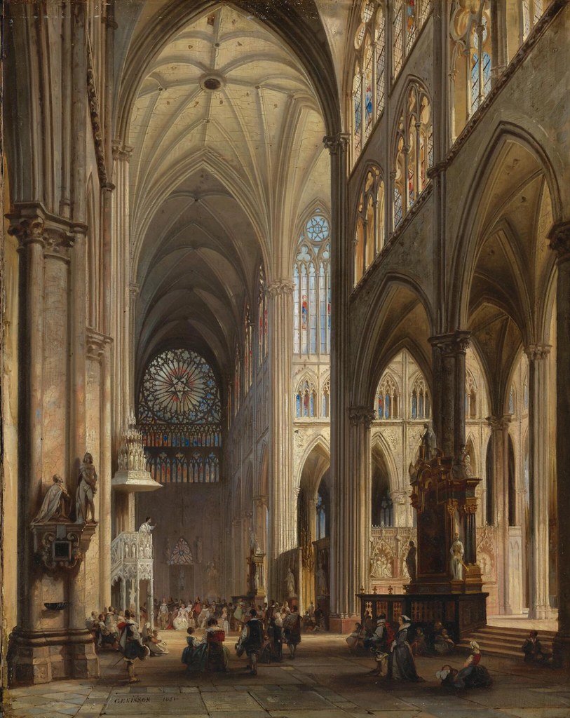 Jules Victor Genisson «Cathedral Interior», 1851