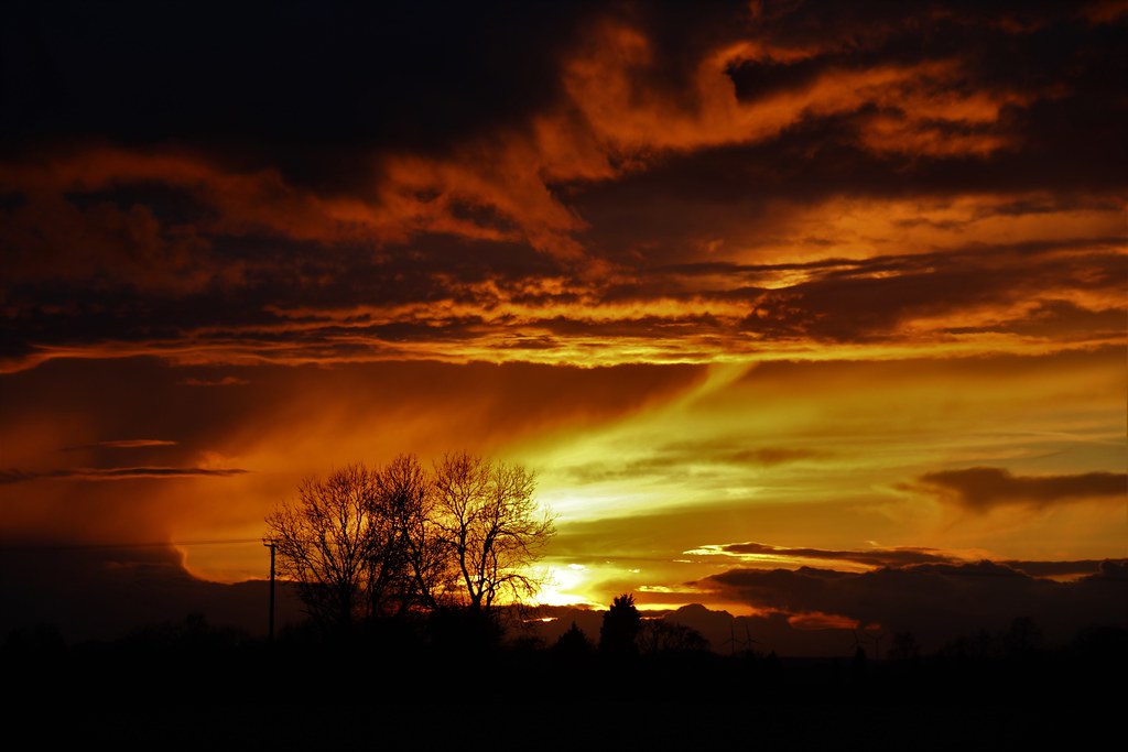Sunset - Twilight, Cawood, North Yorkshire, England.