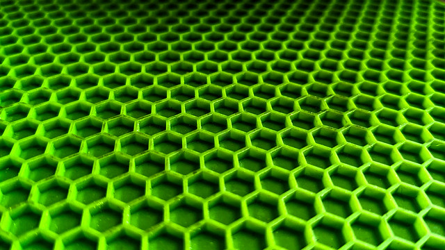 Neon Green Honeycomb