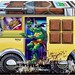 Playmates Toys :: TEEANGE MUTANT NINJA TURTLES - Classic Adventure Heroes Collection s.2; Amazon Exclusive vii / Turtle Van Box Bundle (( 2023 )) [[ Amazon Listing ]]