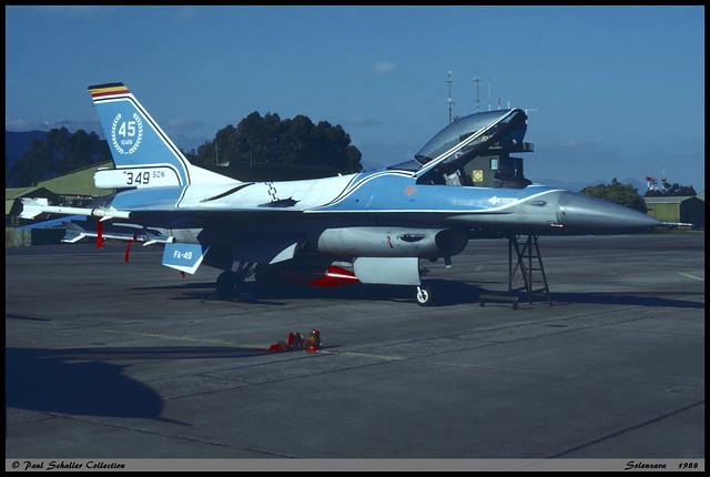 F16 A FA-49 80-3540 1Wing 349Esc Solenzara novembre 1988