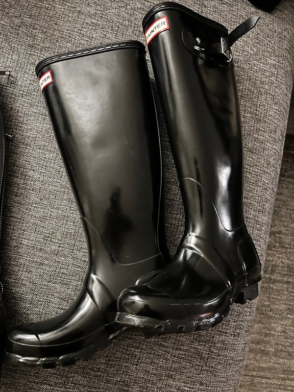 Glossy Hunter boots