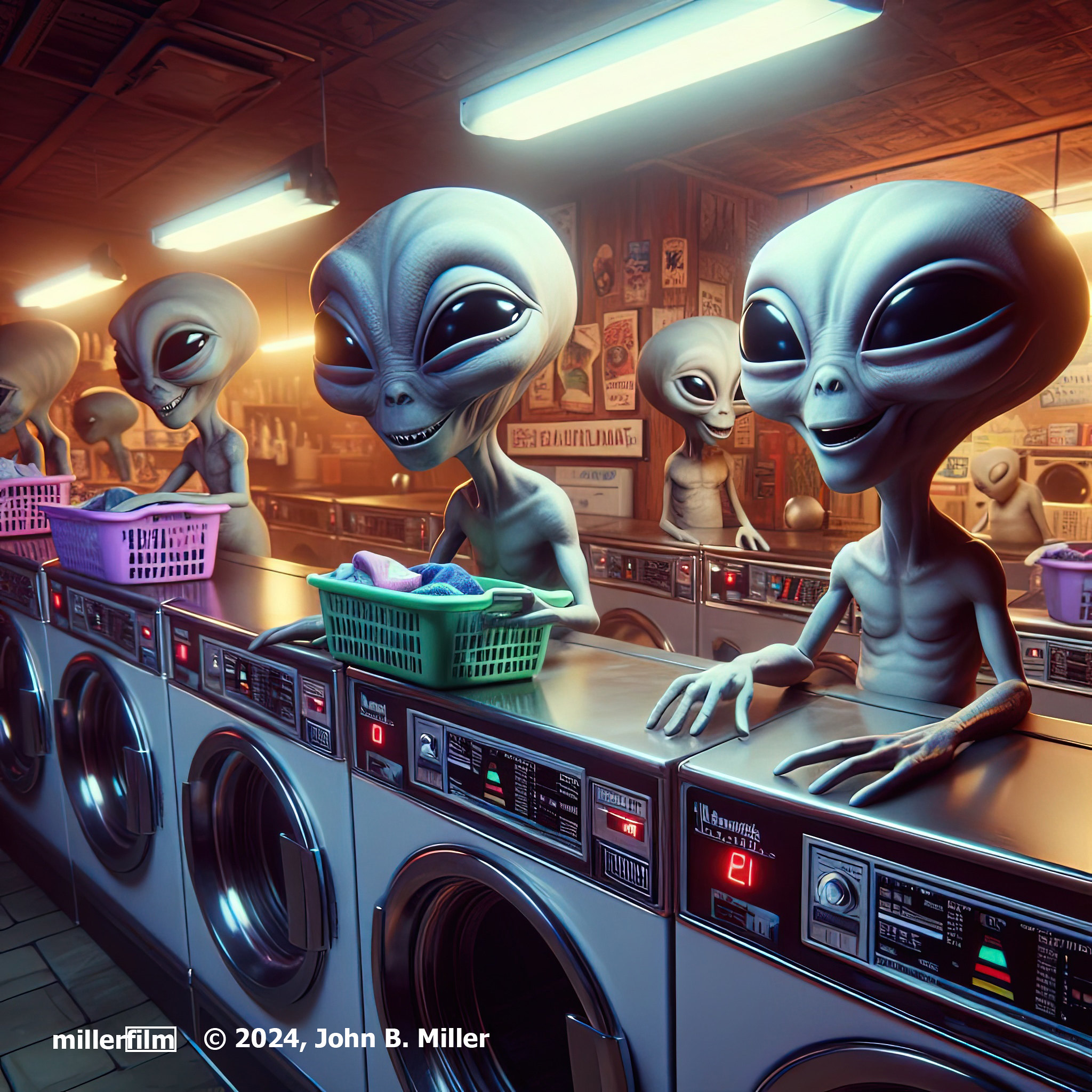 Aliens Doing Laundry